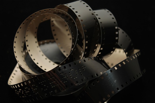Film reel and storytelling elements, representing CineBloom's journey